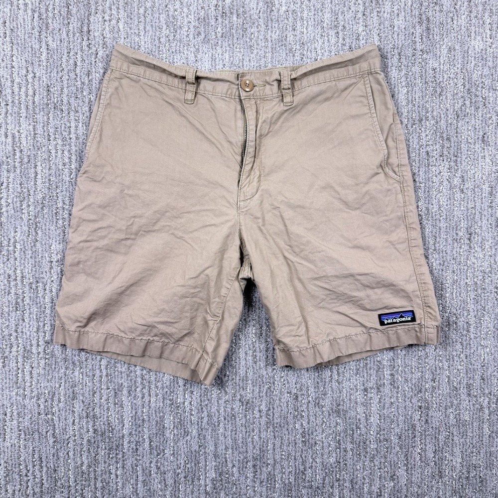 Patagonia Shorts Mens 30 Beige Organic Cotton Hemp Chino Casual Summer Hiking